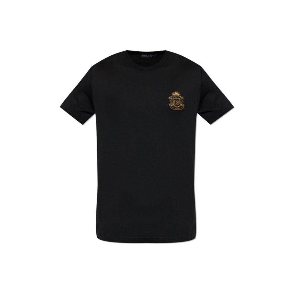 T-shirt with logo patch